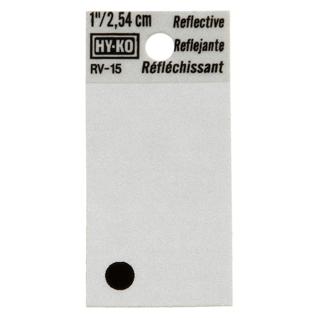 Hy-Ko 1.25In Reflective Period, 10PK B00362